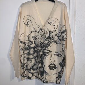 Never Worn Medusa style Cardigan